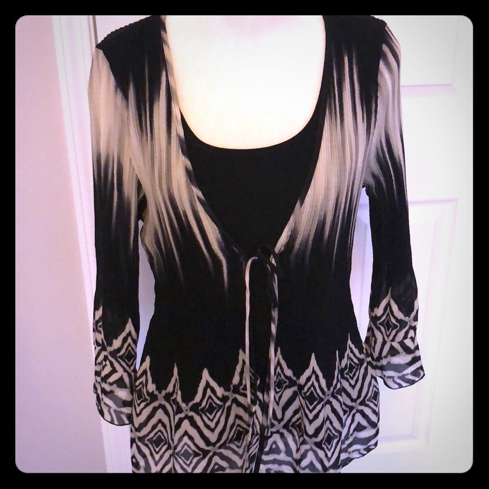 Breezy top with built in Camisole